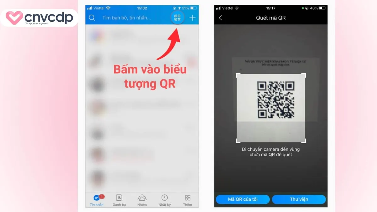 cach ket noi Zalo OA bang ma QR Code