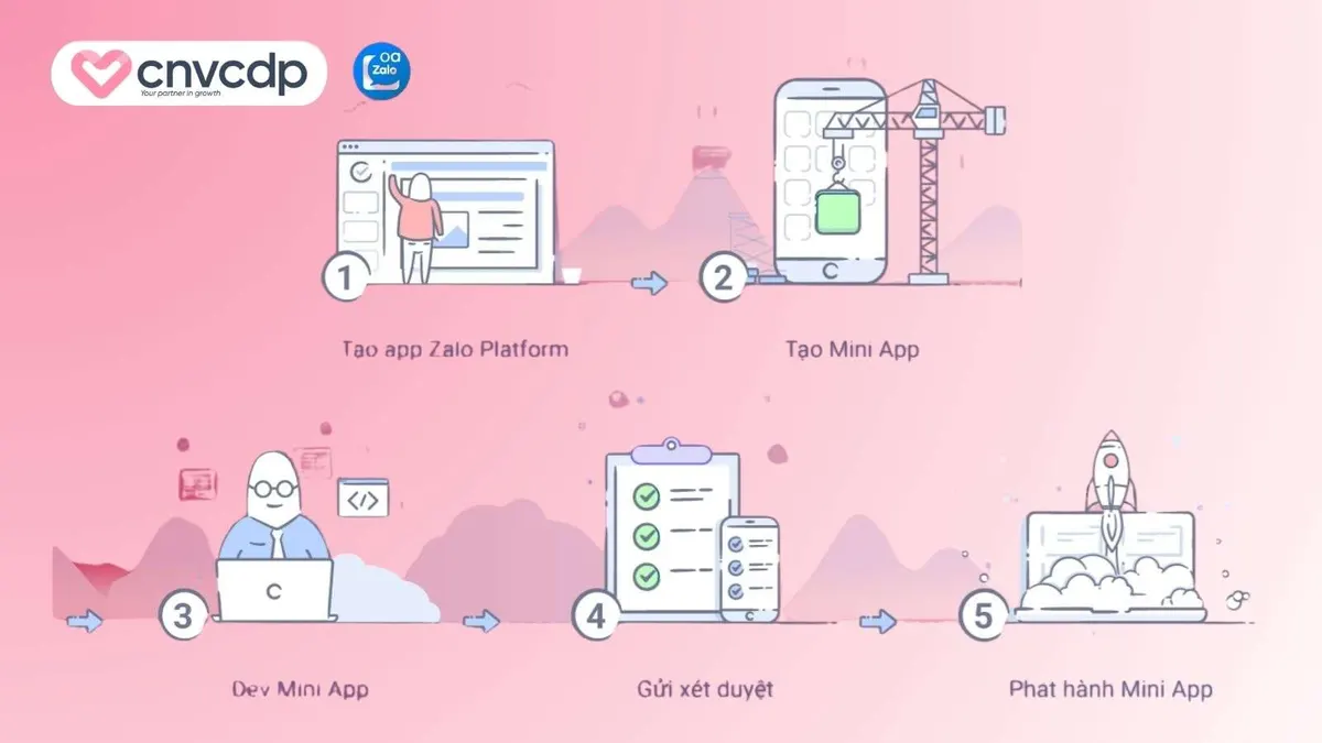 Huong dan cac buoc tao Mini App Zalo cuc don gian