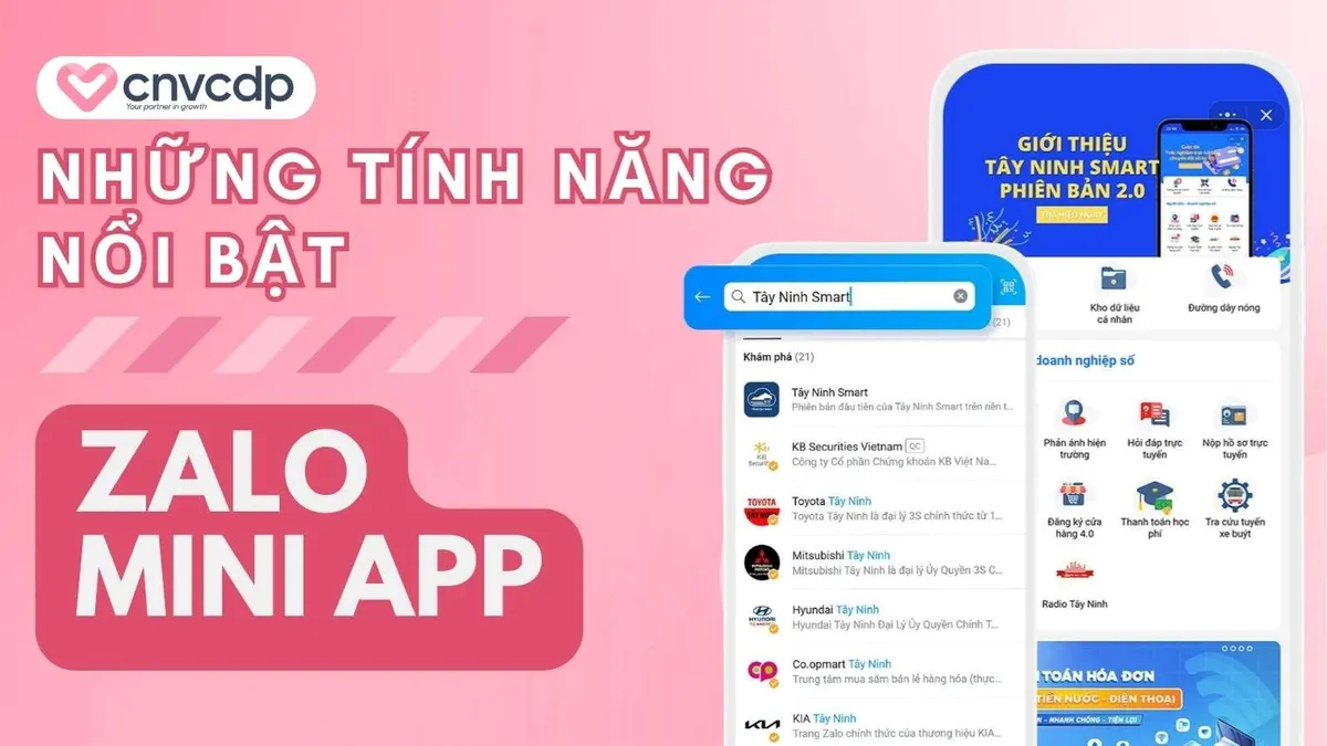Cac tinh nang noi bat tu Zalo Mini App
