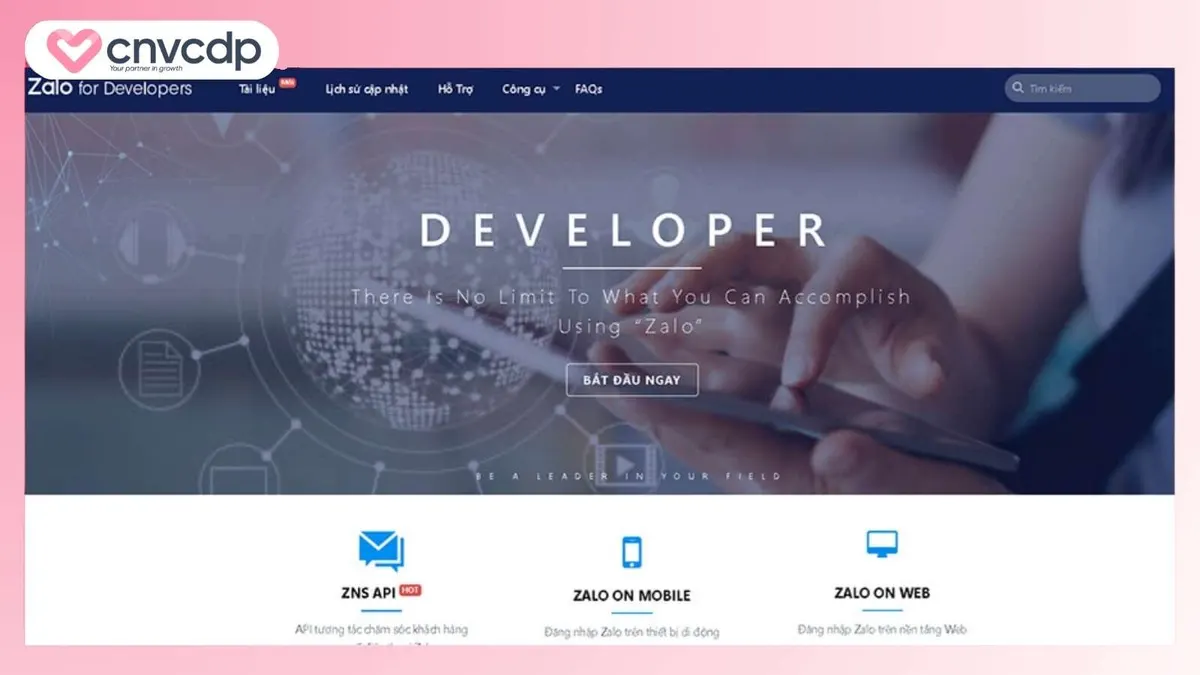 Dang ky tao tai khoan Zalo Mini App