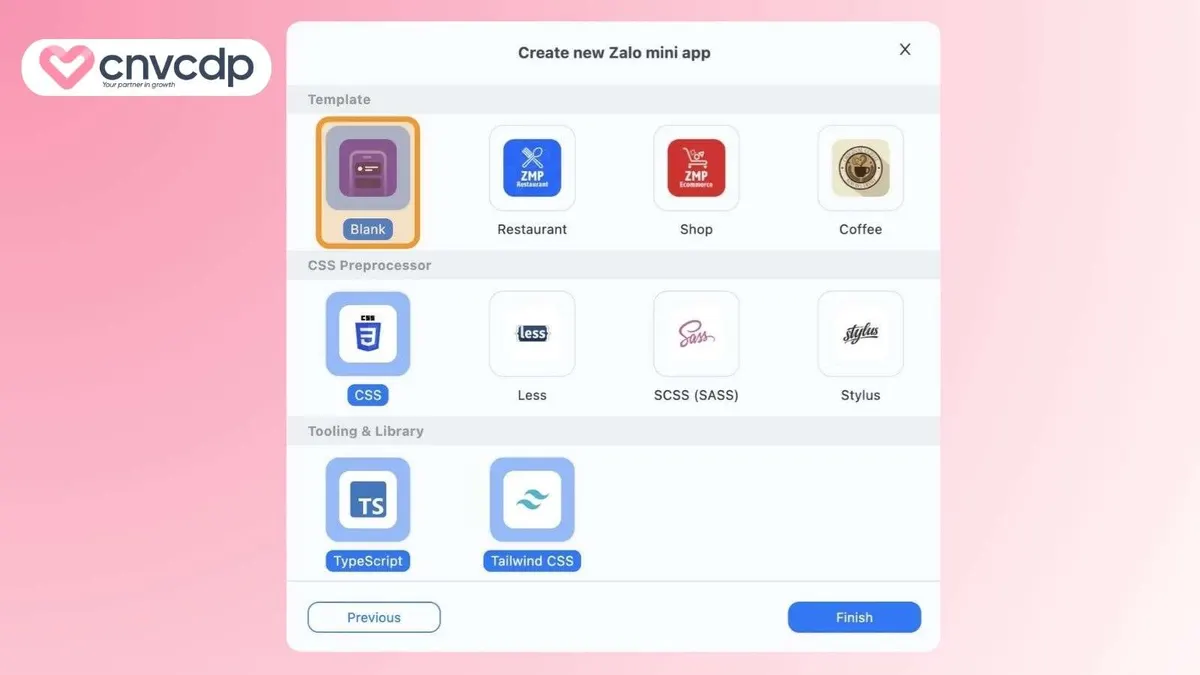 Cach tao Mini App Zalo bang Zauip