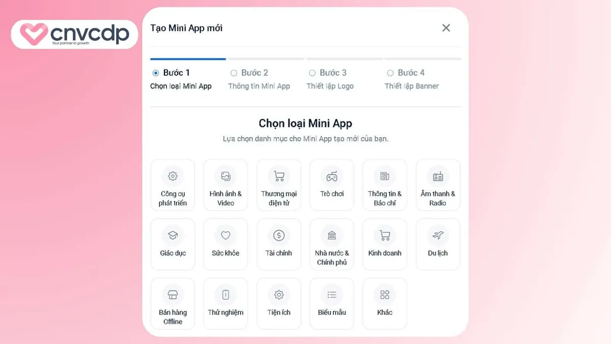 Khoi tao Mini App tren Zalo và dat ten