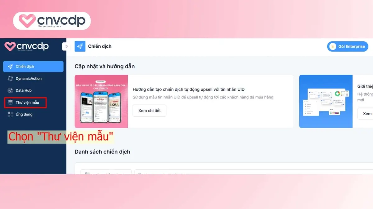 Truy cap vao thu vien mau