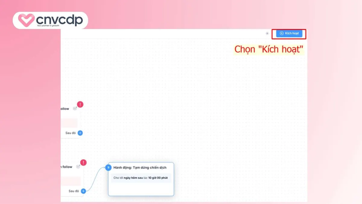 Chon kich hoat de chay chien dich